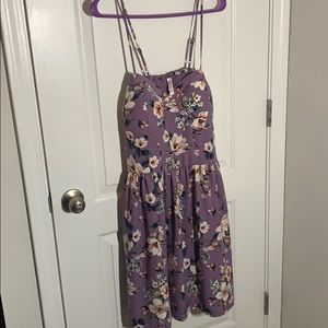 Purple Floral Summer Dress! (Never worn!)